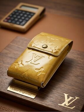 Vintage Louis Vuitton Yellow Monogram Vernis Case